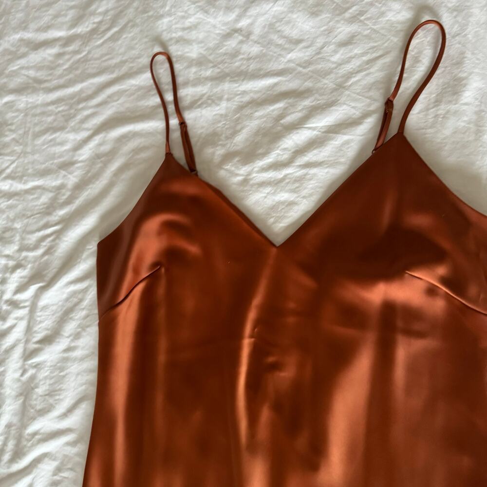 Good American Mauve Satin Dress L 3 - Picture 5 of 9